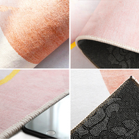 Tapis rembourré antidérapant antimicrobien en velours doux de luxe pour salon tapis de prière lavable motif de pile coupée tapis de maison