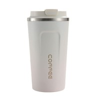 Mug à café isotherme à double paroi en acier inoxydable JX avec couvercle à ouverture facile, affichage intelligent de la température, design élégant pour les couples