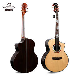 Guitarra Acústica de Alta Gama Sevillana de 1905 de 41 Pulgadas con Tapa de Abeto Macizo, Guitarra Eléctrica - Product Image 1