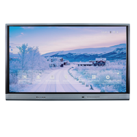 Nouvel écran tactile interactif plat de 55 pouces, Smart TV Android, PC tout-en-un, interfaces USB/DVI/Série pour options de 65 à 110 pouces