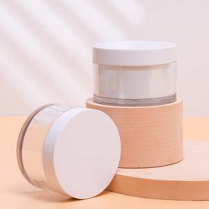 KAIGE Tersedia 200ml 100g 83mm Wadah Krim Plastik PET Tebal Putih Bening untuk Kosmetik, Body Butter, dan Krim - Product Image 1