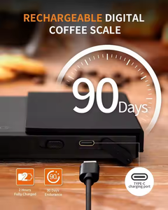 Nouveau Type 2000g 0.1g Mini balance à café balance personnelle de poche avec minuterie minuterie numérique électronique balance à café <span class=keywords><strong>expresso</strong></span> - Product Image 5