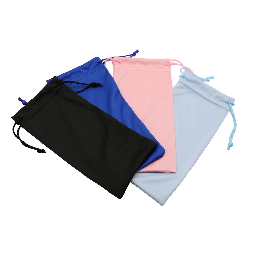 Multi Color Sunglasses Pouch Soft Glasses and Phone Case with Drawstring