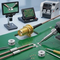 ANNXIN SMA Femelle Bulkhead vers Câble Pigtail RG178 à Fil Nu, Adaptateur d'Extension Coaxiale pour Antenne WiFi à Souder sur PCB, Vente en Gros