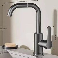 Robinet de cuisine en plastique à poignée unique, avec cartouche céramique, rotation à 360°, montage sur plan, monotrou, pour lavage de légumes