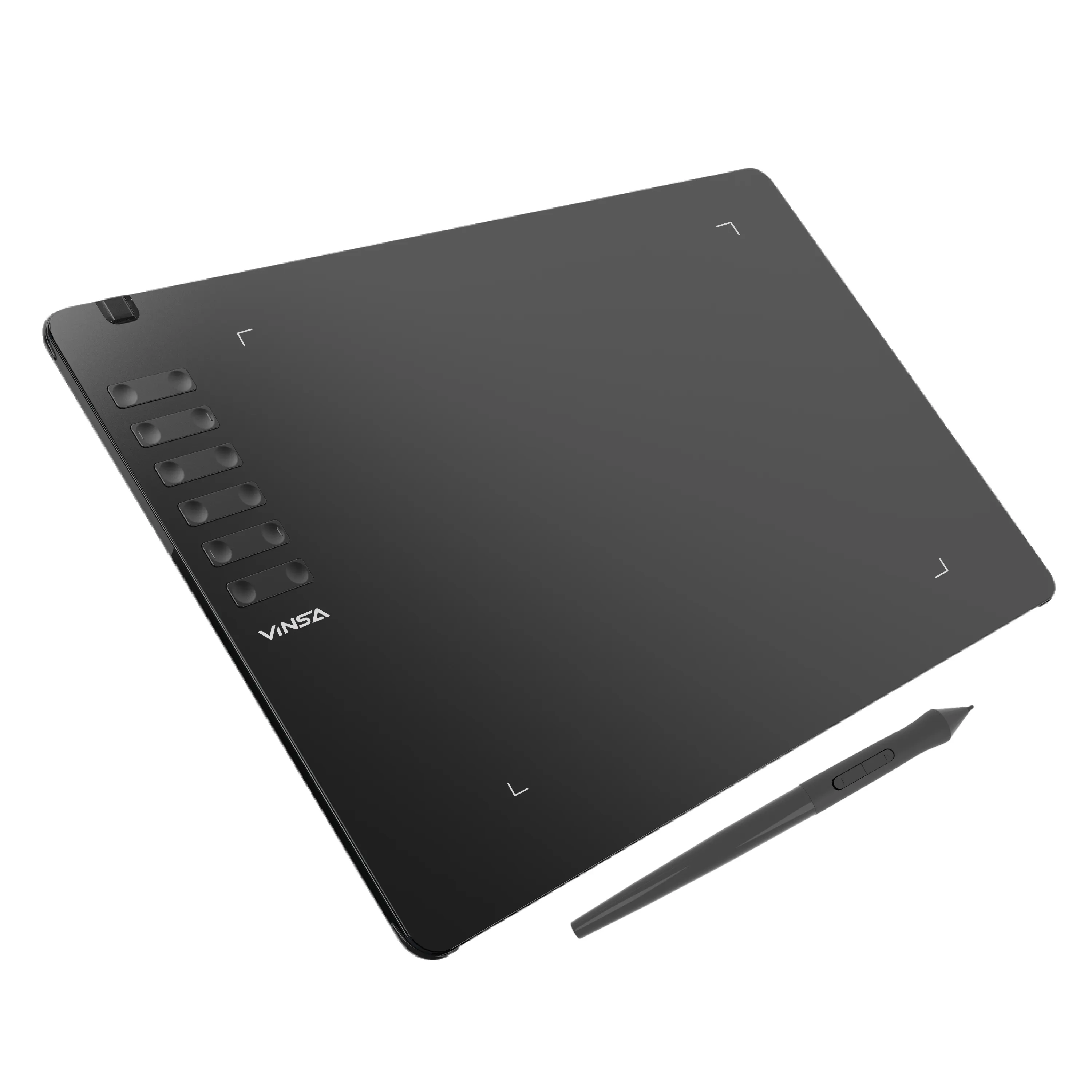 Yeni varış! VINSA T1161 tasarım Tablet yüksek çözünürlüklü pasif Emr Stylus grafik çizim tableti Pad ile dijital kalem