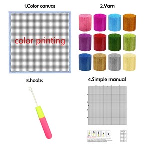 Kits <span class=keywords><strong>de</strong></span> gancho <span class=keywords><strong>de</strong></span> pestillo personalizados Diy, patrón <span class=keywords><strong>de</strong></span> <span class=keywords><strong>animales</strong></span> bonitos, funda <span class=keywords><strong>de</strong></span> almohada <span class=keywords><strong>de</strong></span> <span class=keywords><strong>punto</strong></span> <span class=keywords><strong>de</strong></span> <span class=keywords><strong>cruz</strong></span>, funda <span class=keywords><strong>de</strong></span> cojín bordada, Kits <span class=keywords><strong>de</strong></span> alfombra con gancho <span class=keywords><strong>de</strong></span> pestillo para coche - Product Image 5