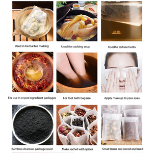 Trong Kho Phân Hủy Sinh Học Túi Trà Với Bông Rút Dây Sinh Thái Gỗ Bột Giấy Lọc Trà Túi Nhiệt Con Dấu Rỗng Lá Lỏng Túi Trà - Product Image 6