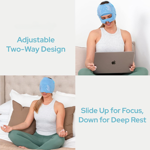 Gorro para Alivio <span class=keywords><strong>de</strong></span> la Migraña con Máscara Deslizable para <span class=keywords><strong>Ojos</strong></span>, Patentado, para Aliviar Dolores <span class=keywords><strong>de</strong></span> <span class=keywords><strong>Cabeza</strong></span>, Resaca, Estrés y Tensión, Ultra Suave, Ideal para Días Pequeños Molestos - Product Image 5