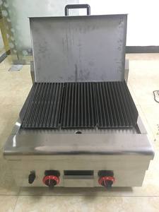 Parrilla Comercial <span class=keywords><strong>de</strong></span> Piedra Volcánica <span class=keywords><strong>de</strong></span> 57.6MJ con Válvula <span class=keywords><strong>de</strong></span> Baja Presión y 2 Quemadores para Restaurante Coreano o Puesto <span class=keywords><strong>de</strong></span> Comida - Product Image 2