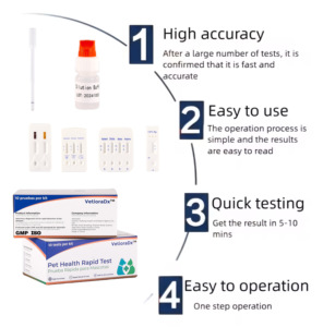 Kit de Prueba Rápida de Amylóido (SAA)-FSAA en Suero Felino para Mascotas, Biomarcador de Inflamación Veterinaria para Gatos, Uso Diagnóstico, VetioraDx - Product Image 6