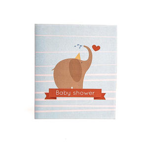 Carte pop-up 3D éléphant animal pour baby shower, artisanat en papier fait main créatif, impression UV, estampage à chaud, carte de vœux DIY, cadeau - Product Image 4