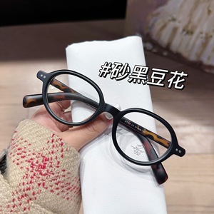 2025アンチブルーライト女性用楕円形眼鏡ヒョウブランドデザイナー光学レトロインスグラムフレームクリアメガネオタクメガネ - Product Image 2