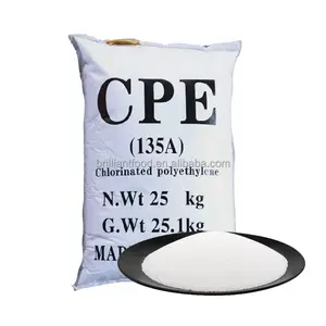 Plastik kimyasal PVC darbe değiştirici CPE 135A klorlu polietilen 135A