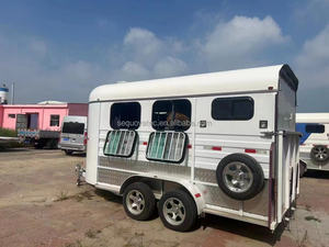 Venta caliente <span class=keywords><strong>3</strong></span> Horse Slant Load Horse Trailer Horse Float Transporte de carreras ecuestres - Product Image 6