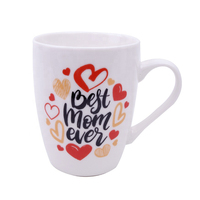 Fête des mères tasses à café en céramique meilleure tasse maman jamais conçue tasses à thé d'anniversaire avec poignée