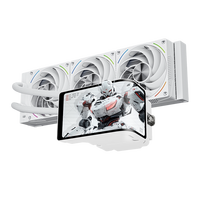 Refroidisseur de processeur pour WONDER VISION 360 TURBO ARGB WHITE, refroidissement par eau, dissipateur thermique en cuivre et aluminium, ventilateur PWM 4 broches avec contrôle de vitesse