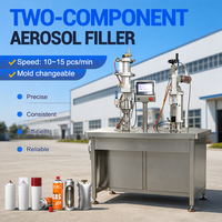 Machine de remplissage d'aérosols anti-explosion conforme à la norme CE, 3 en 1, semi-automatique, pour le remplissage de gaz butane et propane, machine de scellage de boîtes de pulvérisation