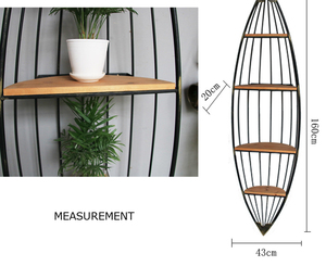 Nouveau Style Barre Restaurant Quatre Couches Voilier Tenture Murale <span class=keywords><strong>Étagère</strong></span>s <span class=keywords><strong>De</strong></span> Rangement - Product Image 1