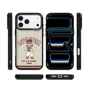 Funda para Teléfono AG Feeling Black Edge con Diseño de Oso de Lana Dorada para iPhone 17, 17 Pro Max, 16 Pro, 15, Carcasa Magnética - Product Image 3