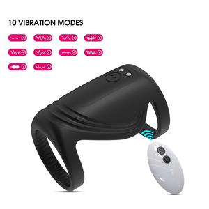 Anillo de Bloqueo para Retrasar la Eyaculación Masculina, 34G, Silicona Ultraligera, 10 Frecuencias de Vibración, Resistente al Agua IPX7, Carga Magnética - Product Image 5