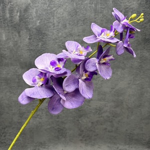 Fleurs Prospères, Orchidée Artificielle en Soie Imprimée en 3D, 9 Têtes sur une Branche Unique, Décoration de Mariage et de Maison - Product Image 2
