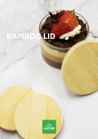 Couvercle de pot en bambou écologique personnalisé AATAE avec fermeture lisse et joint en silicone en option pour boissons et bols (Chine)