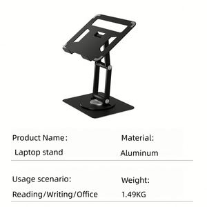 Base de Refrigeración para Portátil de Aluminio, Modelo 2025, Precio de Fábrica al por Mayor, Estable y Duradera, Giratoria 360°, Ajustable 180°, de Silicona - Product Image 6