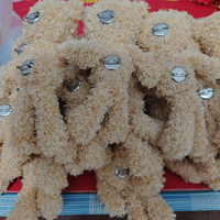 Oursons en peluche en gros, mini-ours bruns pour vêtements, bricolage, jouets en coton doux, fabricant d'animaux en peluche pour cadeaux d'enfants