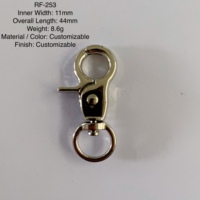 Mousquetons pivotants vintage personnalisés en alliage de zinc pour laisses de chien, harnais, colliers, porte-clés, accessoires pour animaux de compagnie et quincaillerie