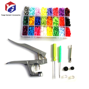 Usine Ventes Chaudes 360 Ensembles En Plastique <span class=keywords><strong>Snap</strong></span> Boutons Pinces Boîte Sans Couture T5 Snaps Avec Organisateur Mallette De Rangement pour Bavoirs Couches Artisanat - Product Image 1