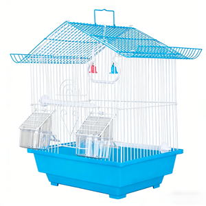 Toptan Metal Kuş Kafesi Tel Katlanır Evcil Hayvan Kuş Kafesi Küçük Kuş Kafesi Muhabbet Kuşu Kafesi Asılı - Product Image 5