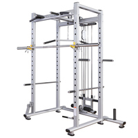 Cage de musculation avec système de croisement de câbles et barre de traction multi-positions pour Squat, Bench Press, Lat Pulldown et Rame