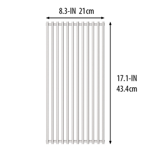 Grille <span class=keywords><strong>de</strong></span> <span class=keywords><strong>cuisson</strong></span> en treillis métallique en acier inoxydable 1/5 <span class=keywords><strong>de</strong></span> 17 pouces x 13 304 pouces pour gril à gaz - Product Image 3