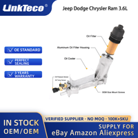 Carcasa de filtro de aceite Linkteco para Jeep Dodge Chrysler Ram 3.6L 2011-2016 68105583AD 68105583AE 68105583AC 5184294AE 5184294AC