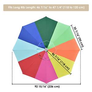 Parapluie droit Db en tissu pongé 190T, 8 baleines, imperméable, ouverture manuelle, pour voyage, fête, publicité, cadeau - Product Image 3