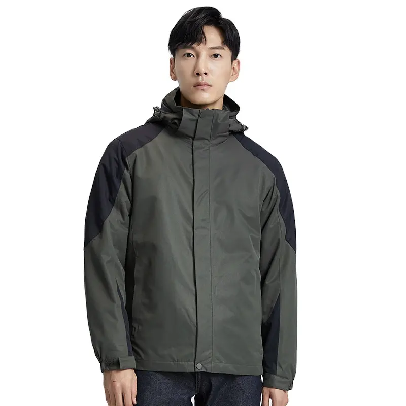TFG15C 방수 재킷 남성과 여성 하이킹 의류 야외 따뜻한 등산 의류 컬러 매칭 그룹 구매