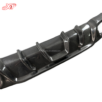 Aileron de lèvre arrière en Fiber de carbone Style KB avec lumière pour Audi A7 S7 diffuseur de lèvre de pare-chocs arrière16-18