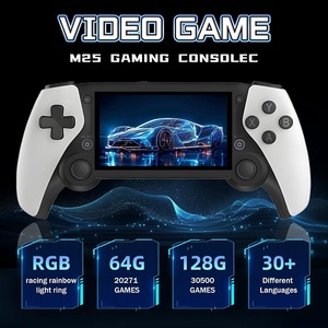 Consola de juegos portátil Retro M25, juegos integrados, más de 20 emuladores, pantalla de 4,3 pulgadas, consola de juegos portátil, emulador de mano de 30 idiomas - Product Image 3