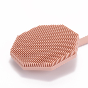 Cepillo de silicona de marca privada para espalda, con mango largo, para ducha, exfoliante y masajeador corporal - Product Image 5