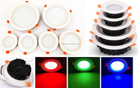 24V RGBW 5 WIRE LED Downlight Spot de Plafond Rond 6W 12V 24V Smart Led Encastré Vers Le Bas Lumières Couper Trou 70-80mm RVB Blanc 6000K
