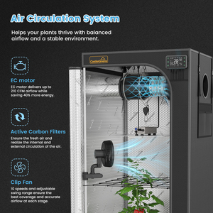 <span class=keywords><strong>Serre</strong></span> <span class=keywords><strong>de</strong></span> culture intérieure réfléchissante en Mylar 600D haute densité 60x60x180cm pour plantes, légumes et fleurs - Product Image 6