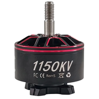Moteur sans balais DC à aimant permanent haute vitesse 2812 900KV/1150KV, étanche IP54, 12N14P, efficacité IE2, en alliage de titane pour drone