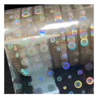 Film holographique à motif de cercle transparent d'hologramme BOPP