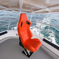 Chaise de capitaine en cuir de sièges de bateau marin à suspension réglable résistante aux UV