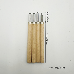 Ensemble de couteaux à sculpter le bois de qualité industrielle, bricolage, ciseaux à sculpter le bois avec manche - Product Image 5