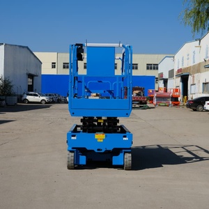 Plataforma Elevadora de Tijera Autopropulsada Hidráulica de Tipo Estrecho de 8m 10M 12M 14M 320KG 500KG, Plataforma de Trabajo Aérea Eléctrica - Product Image 6