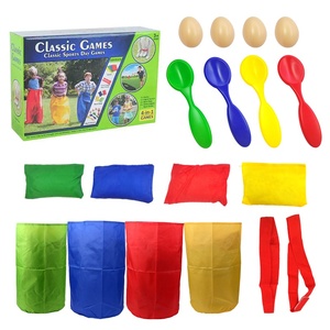 Kit Jeux De Jardin - Course En Sac, Course à 3 Jambes, œuf Et Cuillère - Pour Fêtes Et Anniversaires