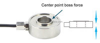Sensor de fuerza de pesaje de celda de carga de microanillo Agujero pasante para máquina de prueba de peso Automatización de detección de presión de perno 5 10 100KG