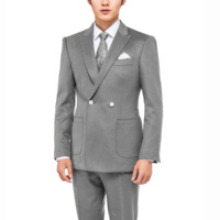 Vêtements professionnels pour hommes, costume deux pièces pour hommes, veste et pantalon, tenue de bureau pour hommes, costume à double boutonnage, Anzug, costumes d'affaires pour hommes